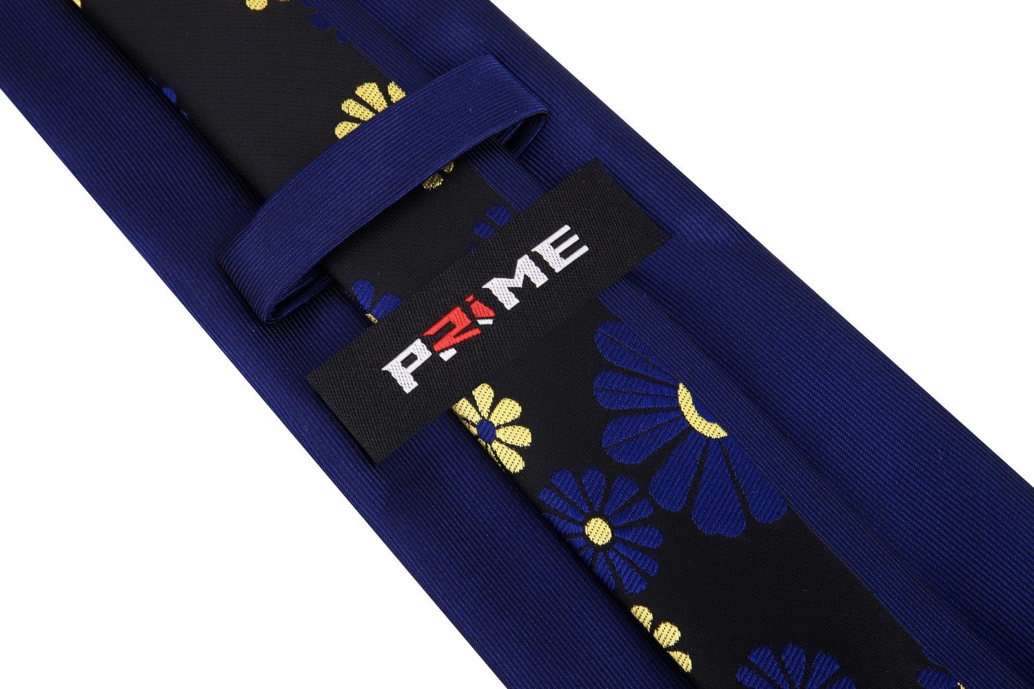 Blue, Black, Yellow Floral Tie Keep