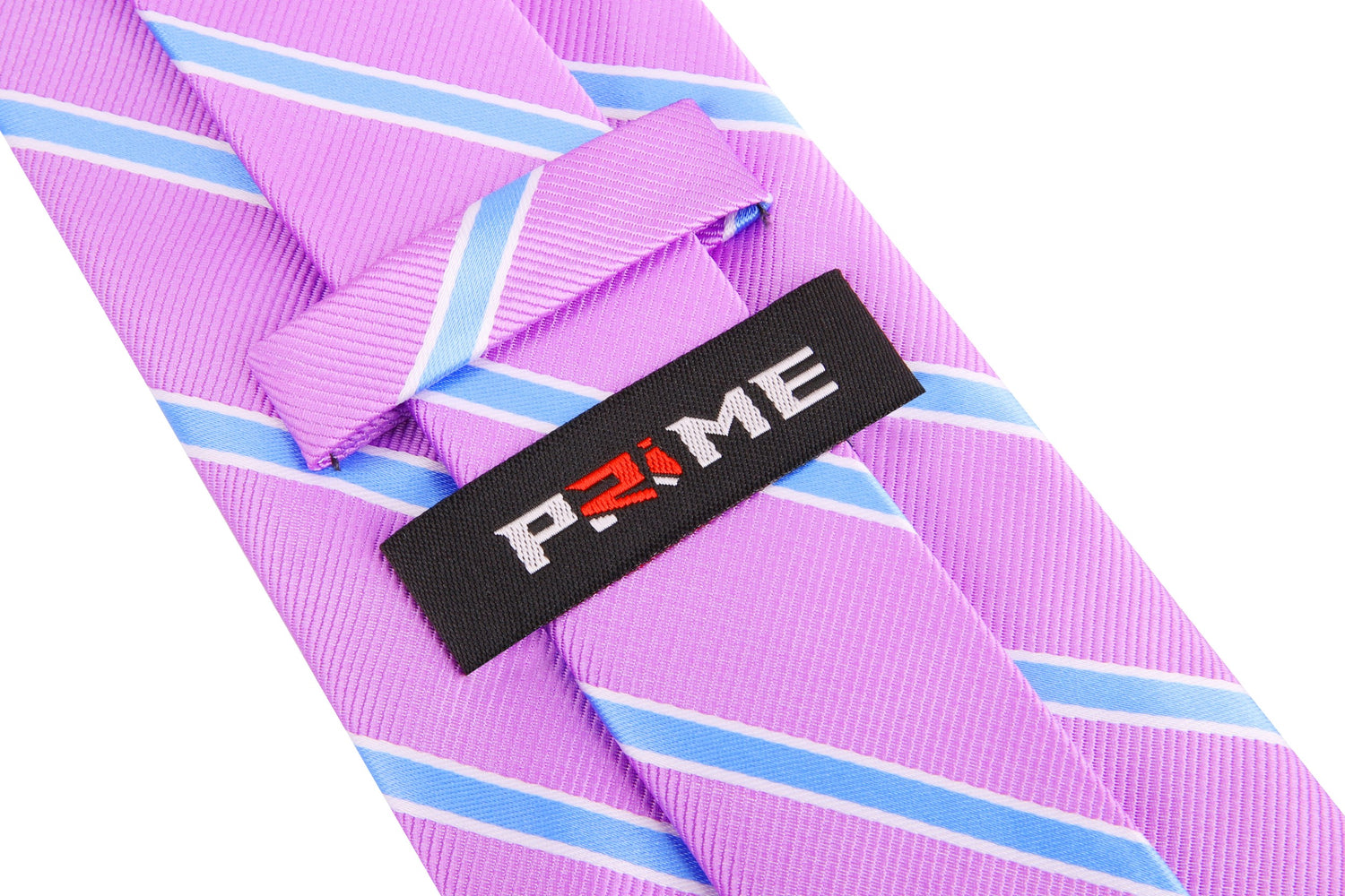 Light Purple, Light Blue Stripe Tie Keep