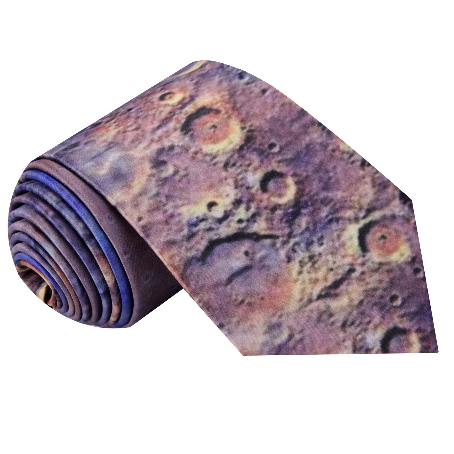 Blue, Orange Mars Crater Tie 