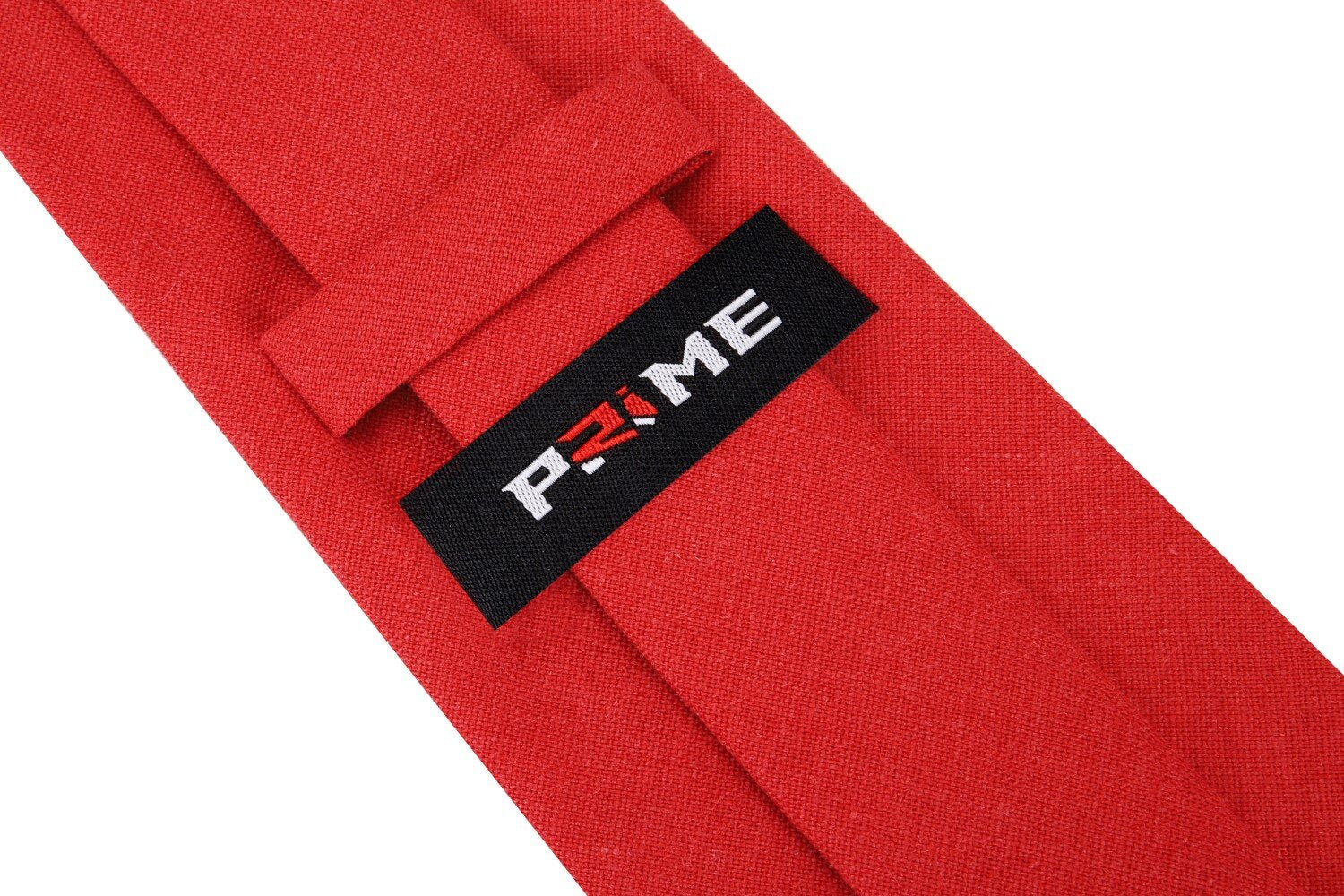 Bright Red Linen Tie Keep