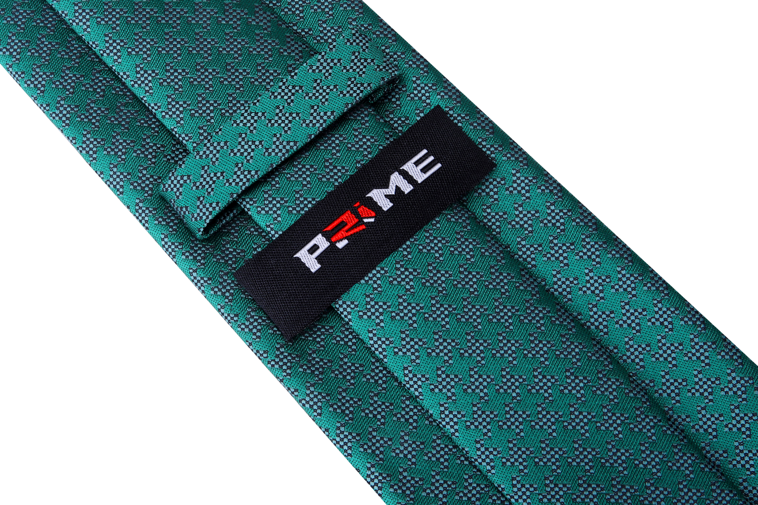 Green Hounds Tooth Tie Keep