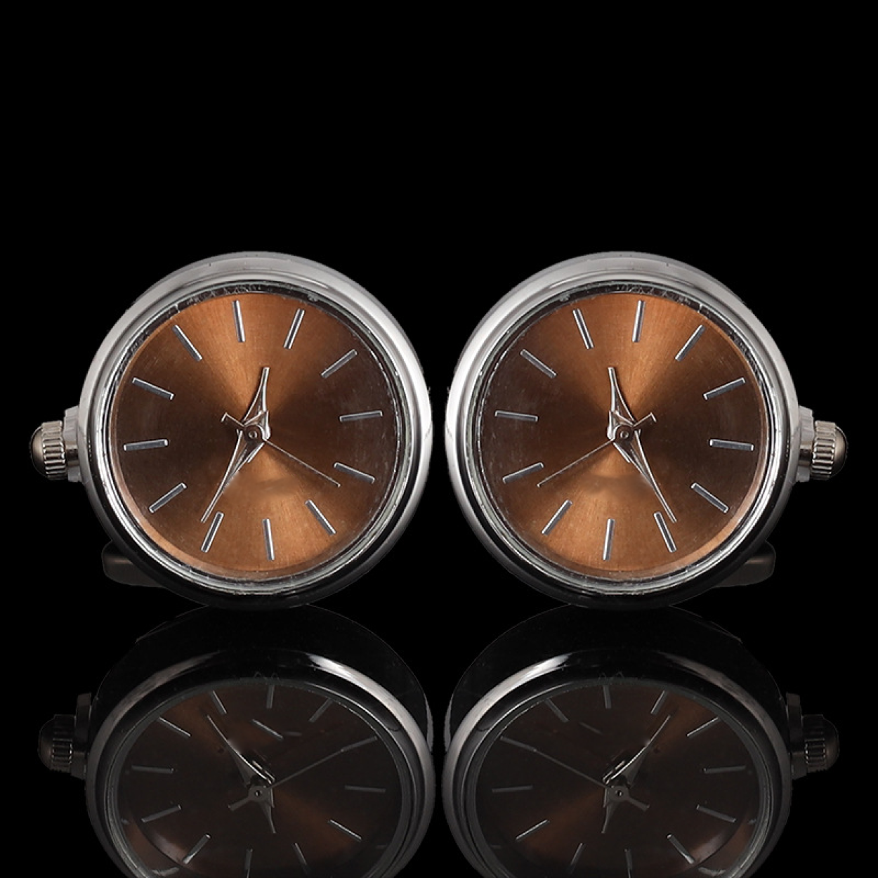 Copper Brown Watch Cufflinks