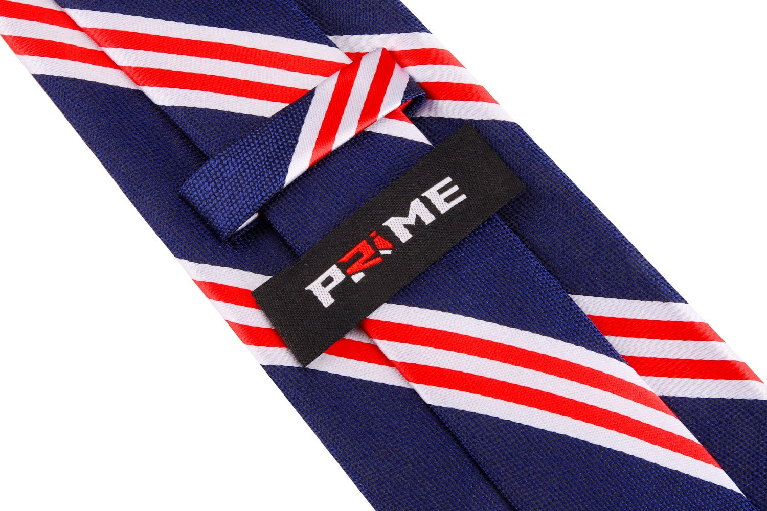 Dark Blue, Red Stripe Tie Keep