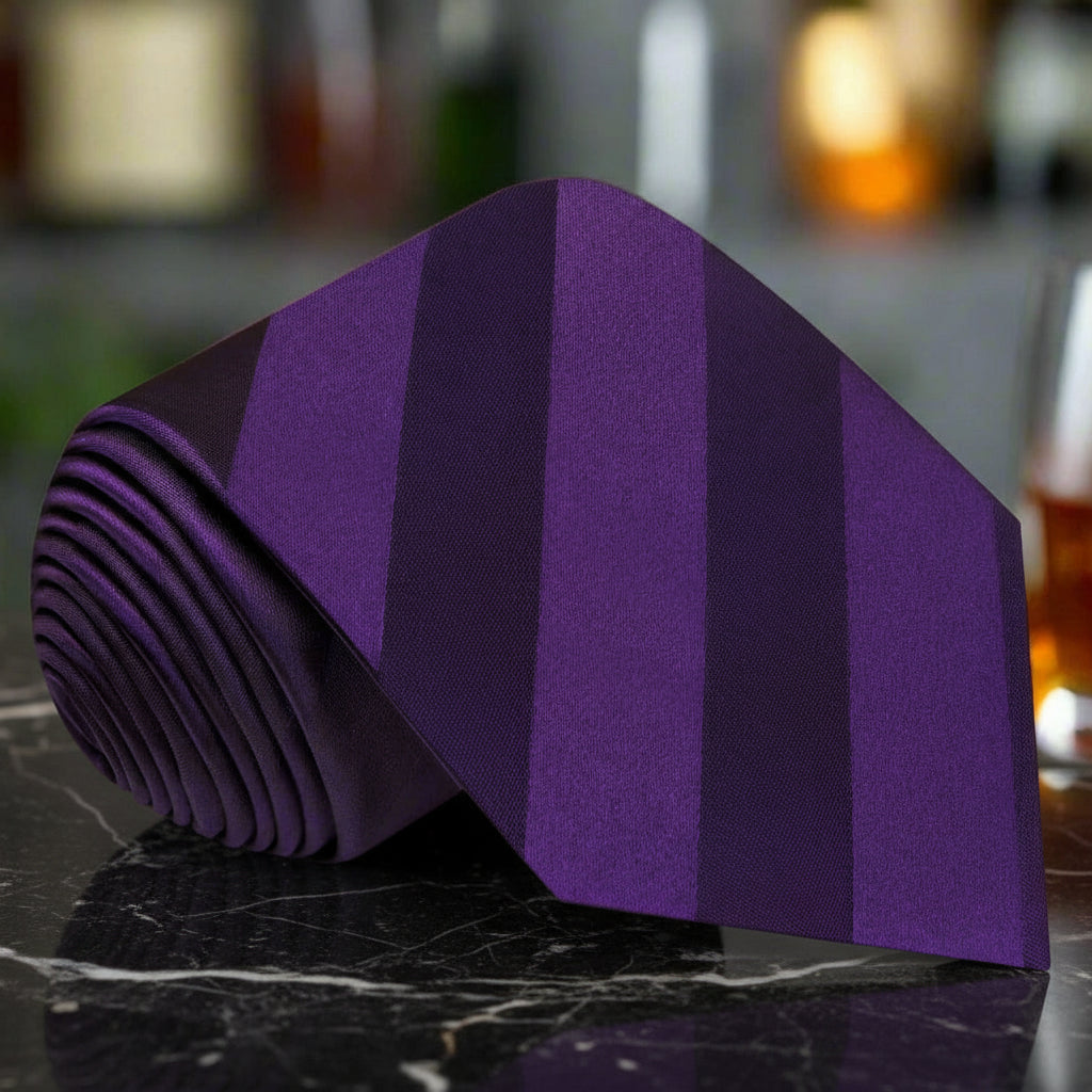 sparkly purple tie