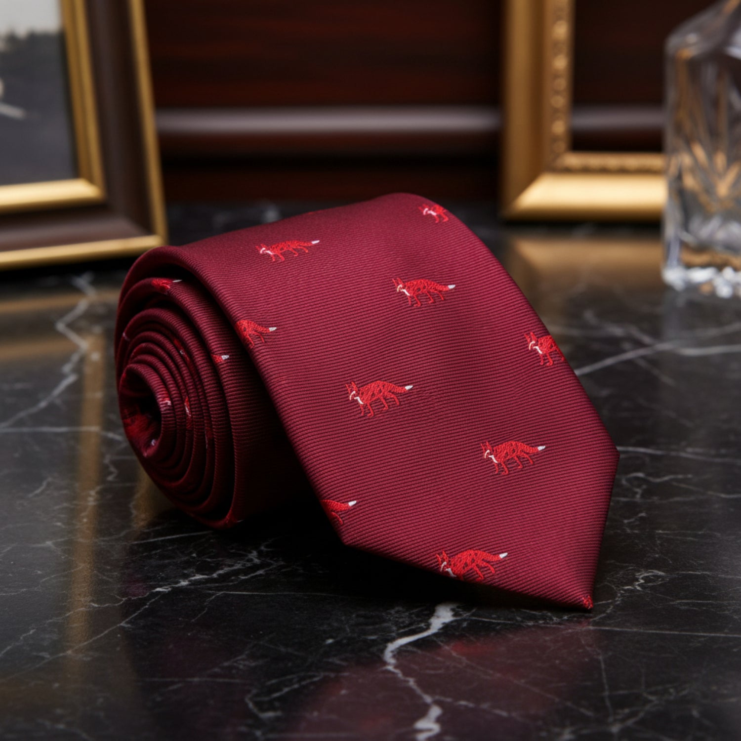 Deep Red, Red Fox Necktie 