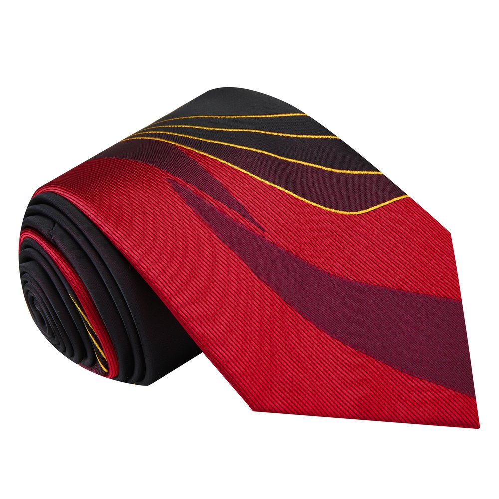 Red Abstract Tie  