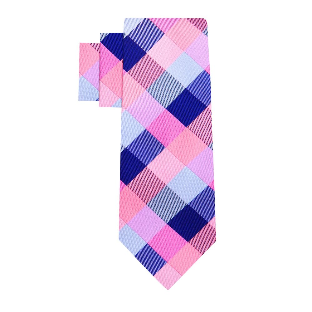 ||Pink View 2 Pink Blue Geometric Tie