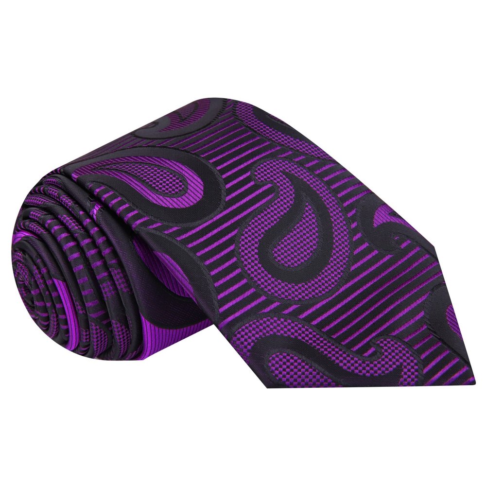 Purple Paisley Tie||Purple