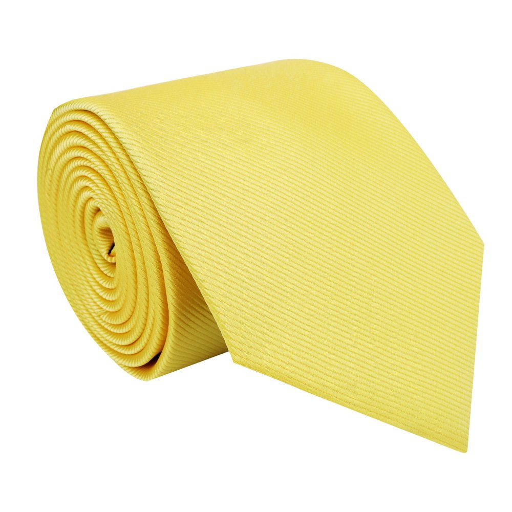 A Solid Yellow Colored Silk Necktie ||Yellow