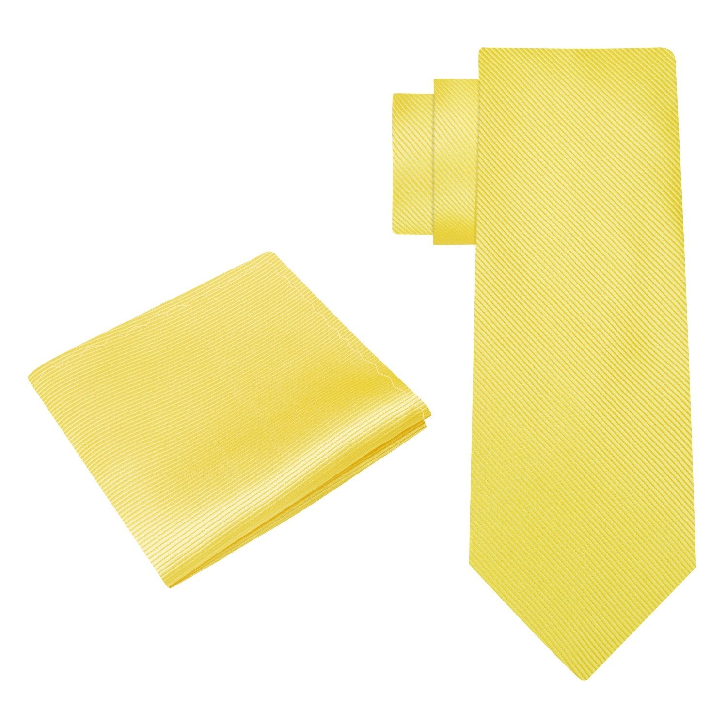 Alt View: Yellow Tie and Pocket Square