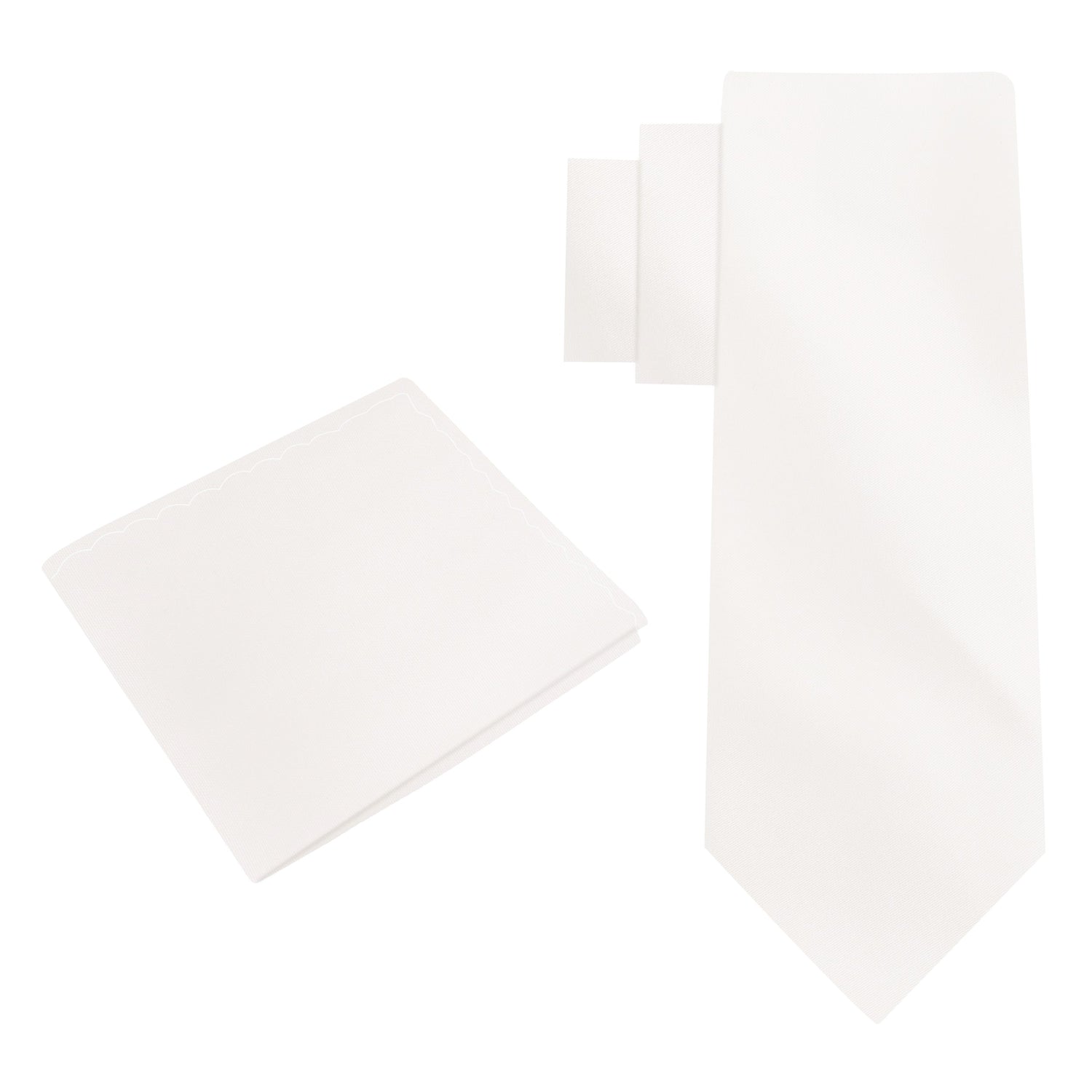 Alt View: Off White Tie and Pocket Square
