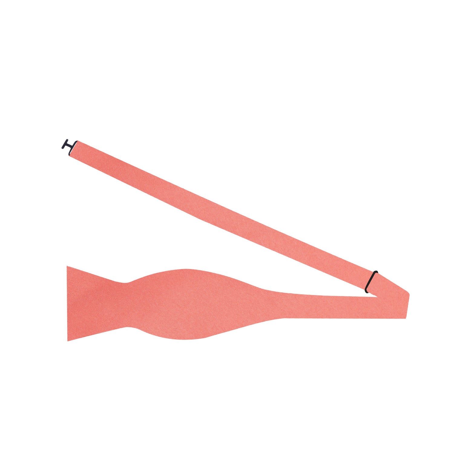 Self Tie: Solid Glossy Rich Coral Bow Tie 