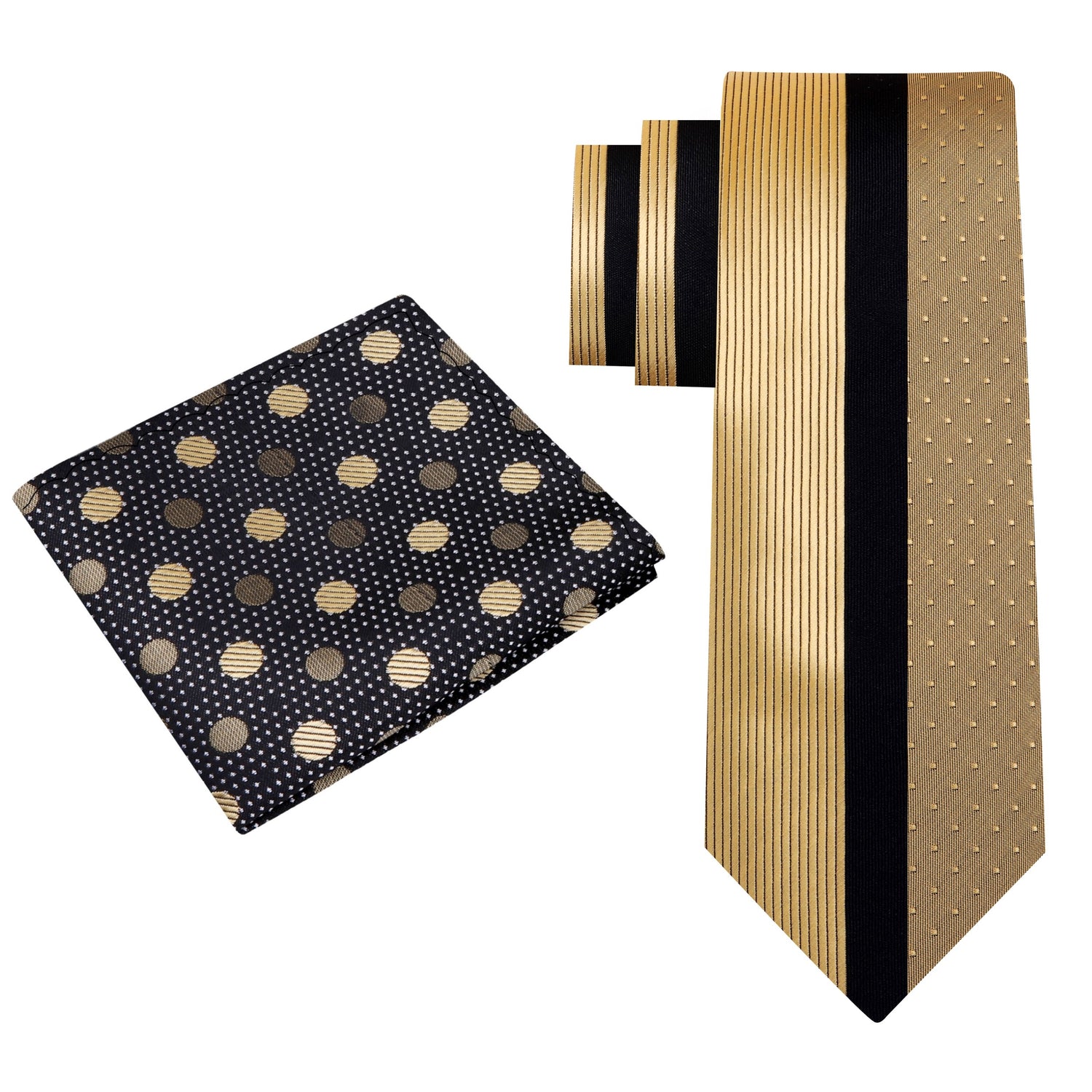 Alt View: Gold, Black Tie and Accenting Square