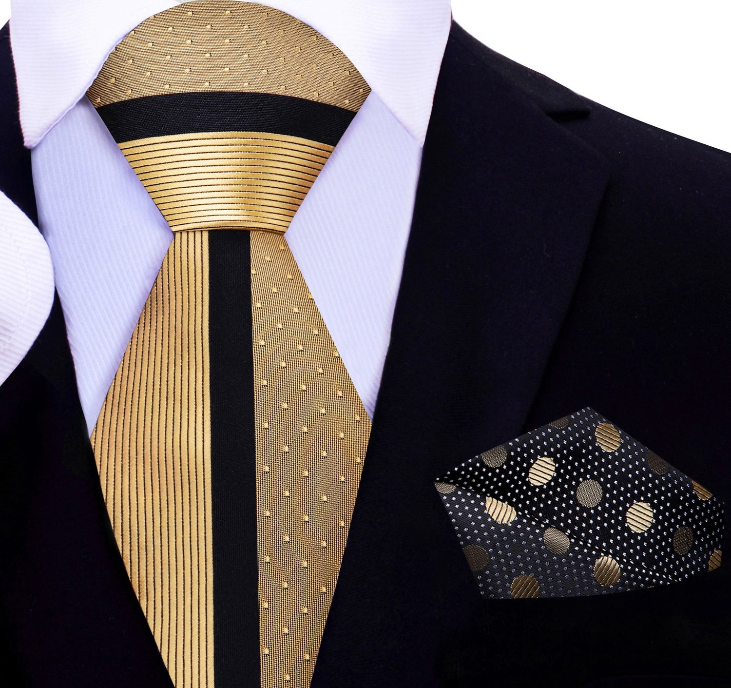Gold, Black Tie and Accenting Square