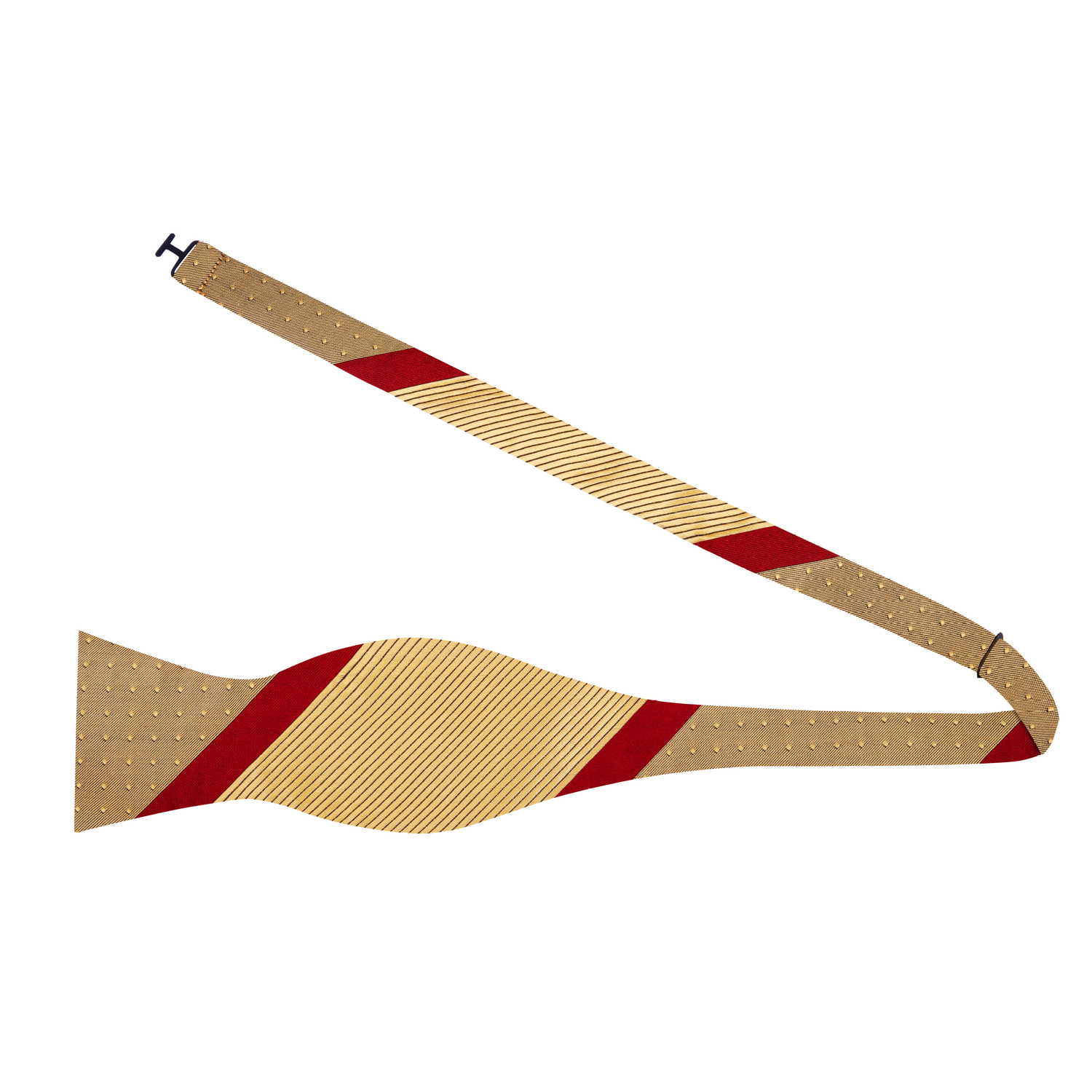 Self Tie: Gold Burgundy Adagio Bow Tie