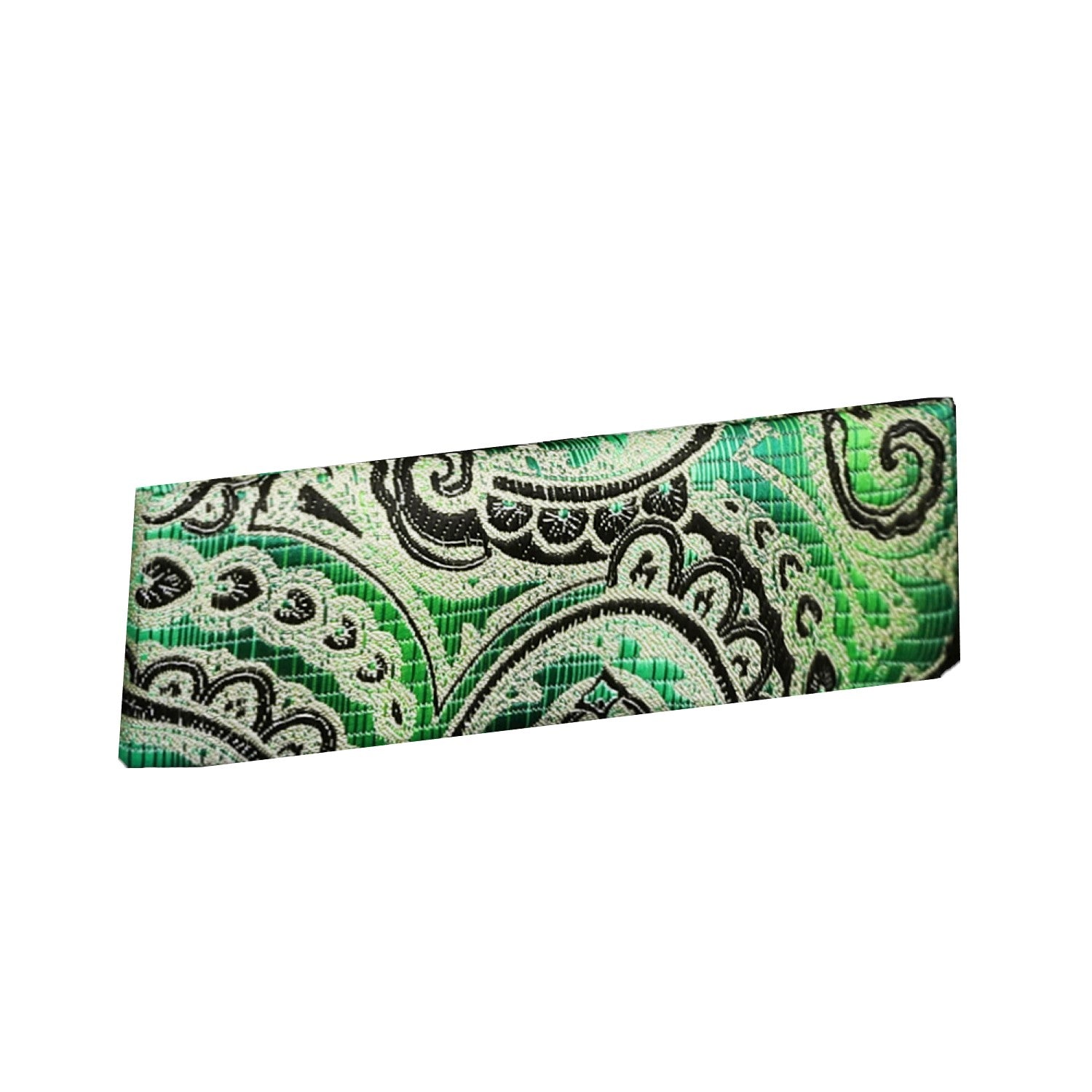 Green Zen Paisley Pocket Square