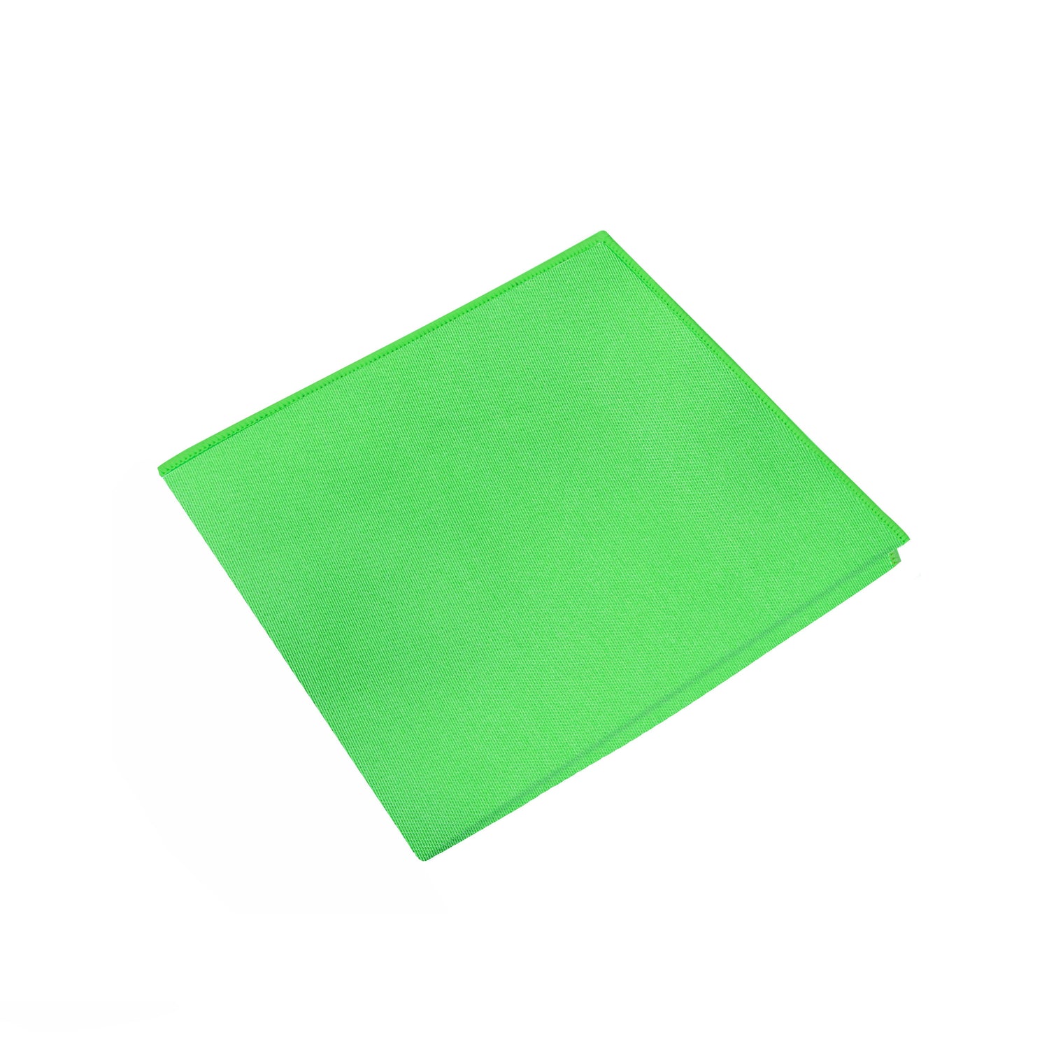 Green with Green Edges Pocket Square