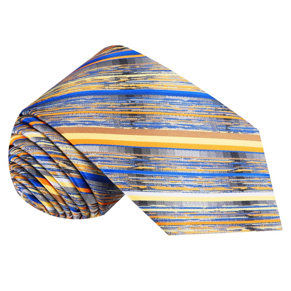 Blue Yellow Stripe Tie