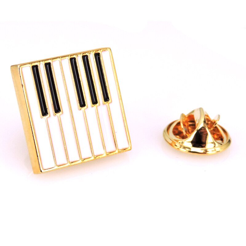 Gold Keyboard Lapel Pin