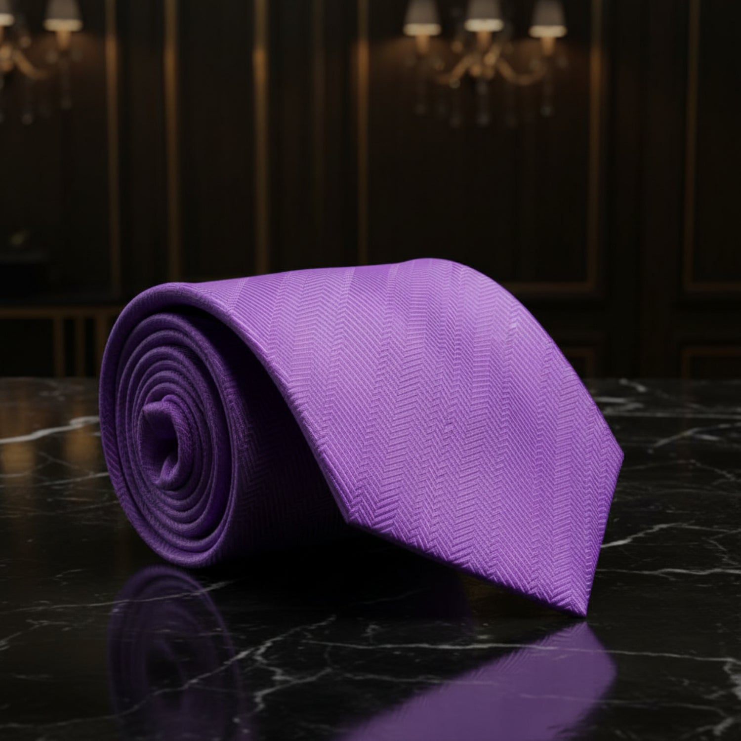 Sophisticated Pink/Purple Silk Tie