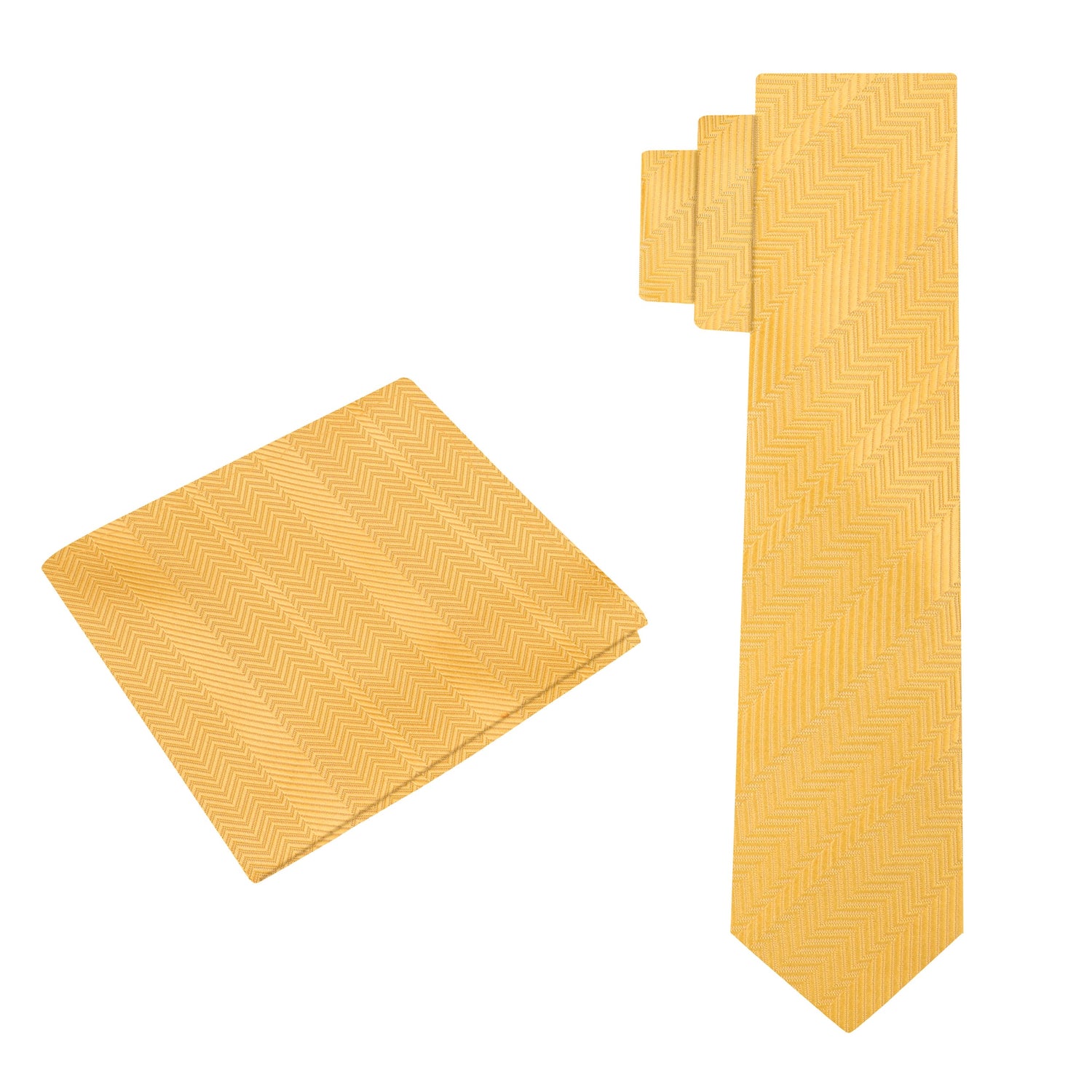 Alt view: Kids Dandelion Yellow Tie and Pocket Square