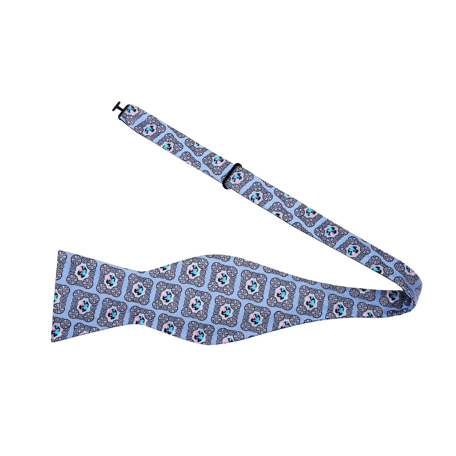St. Lucia Self-Tie Bow Tie Light Blue Bow Tie 