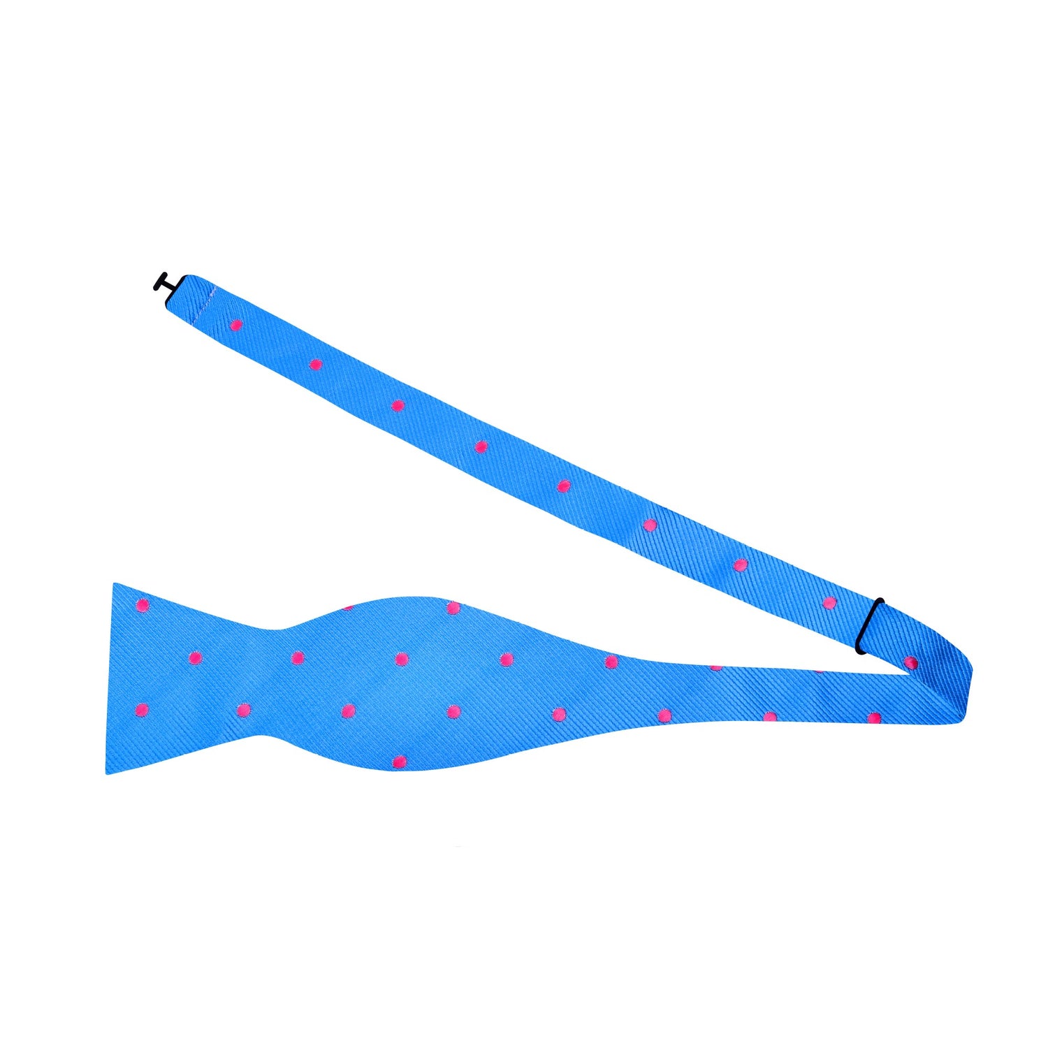 Self Tie: Light Blue, Light Pink Polka Bow Tie