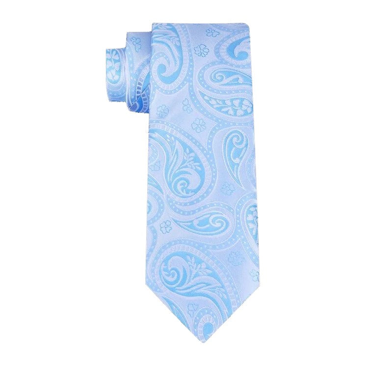 Light Blue Paisley Tie