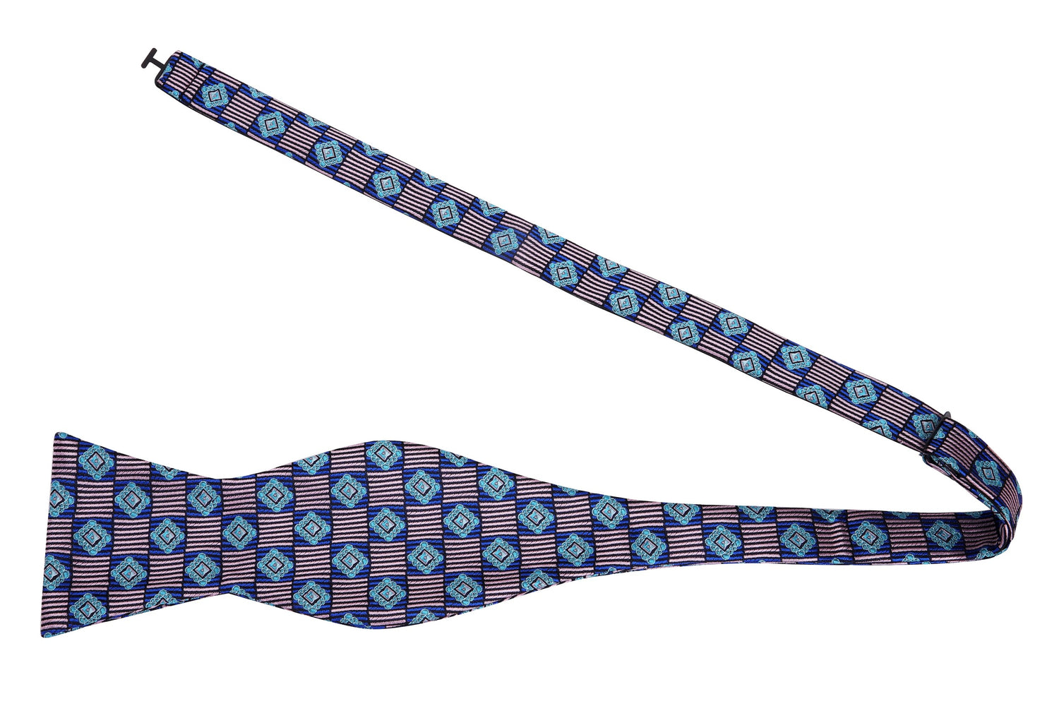 Untied View: Aqua geometric bow tie