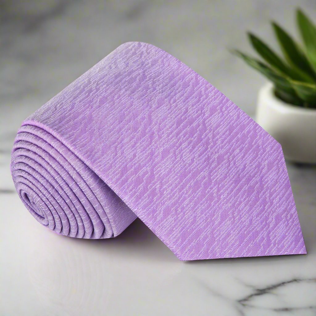 Single View: Light Purple Texture Tie 