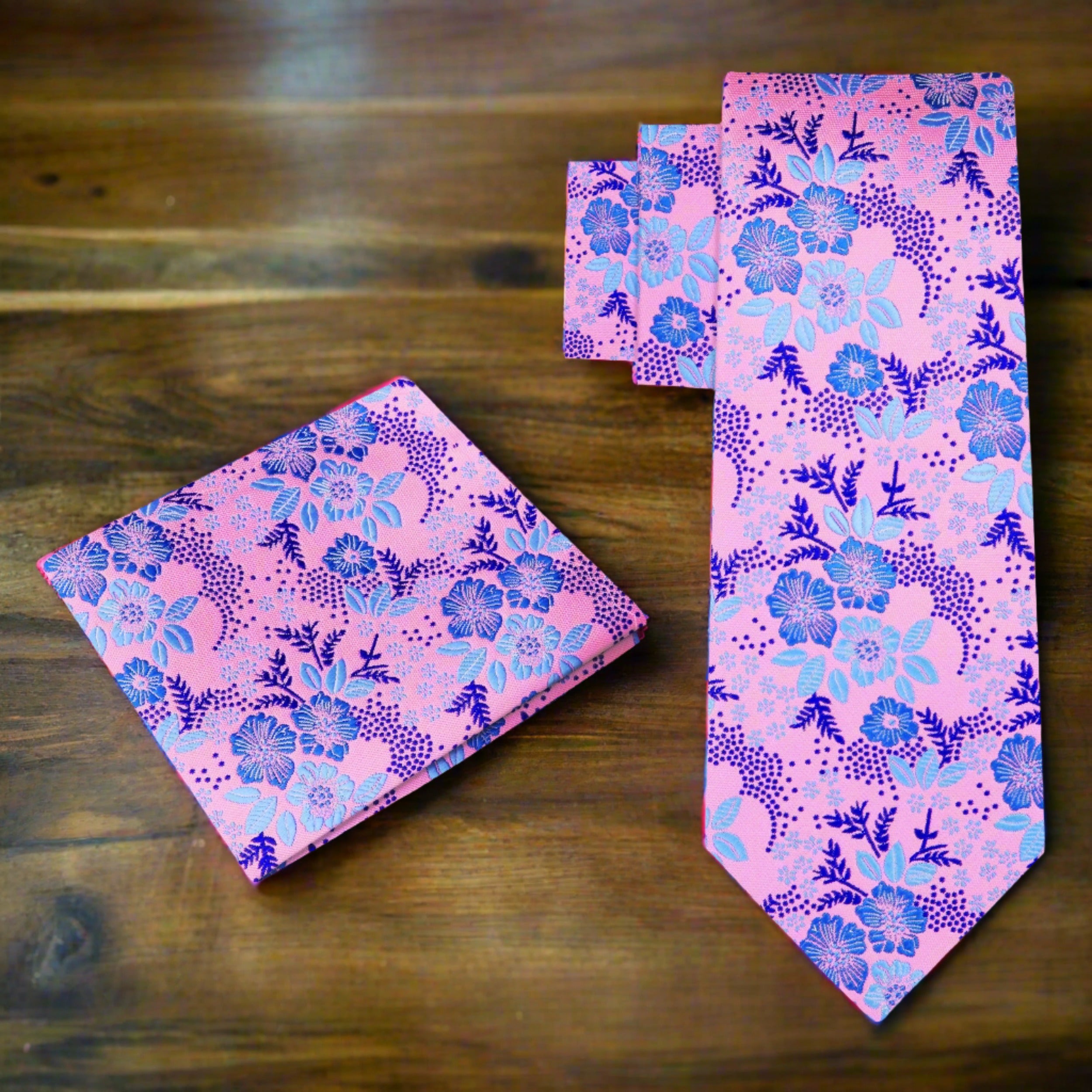 Rose Petal Tapestry Skinny Necktie