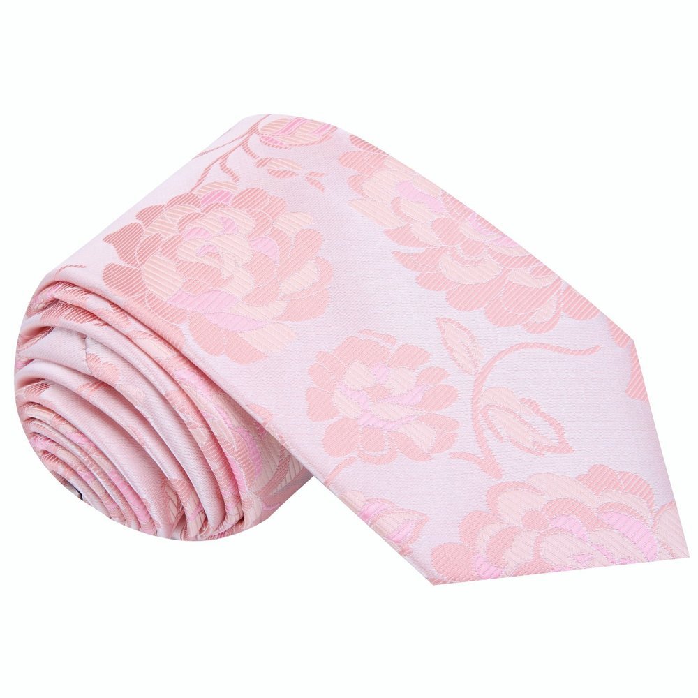 Light Pink Floral Tie