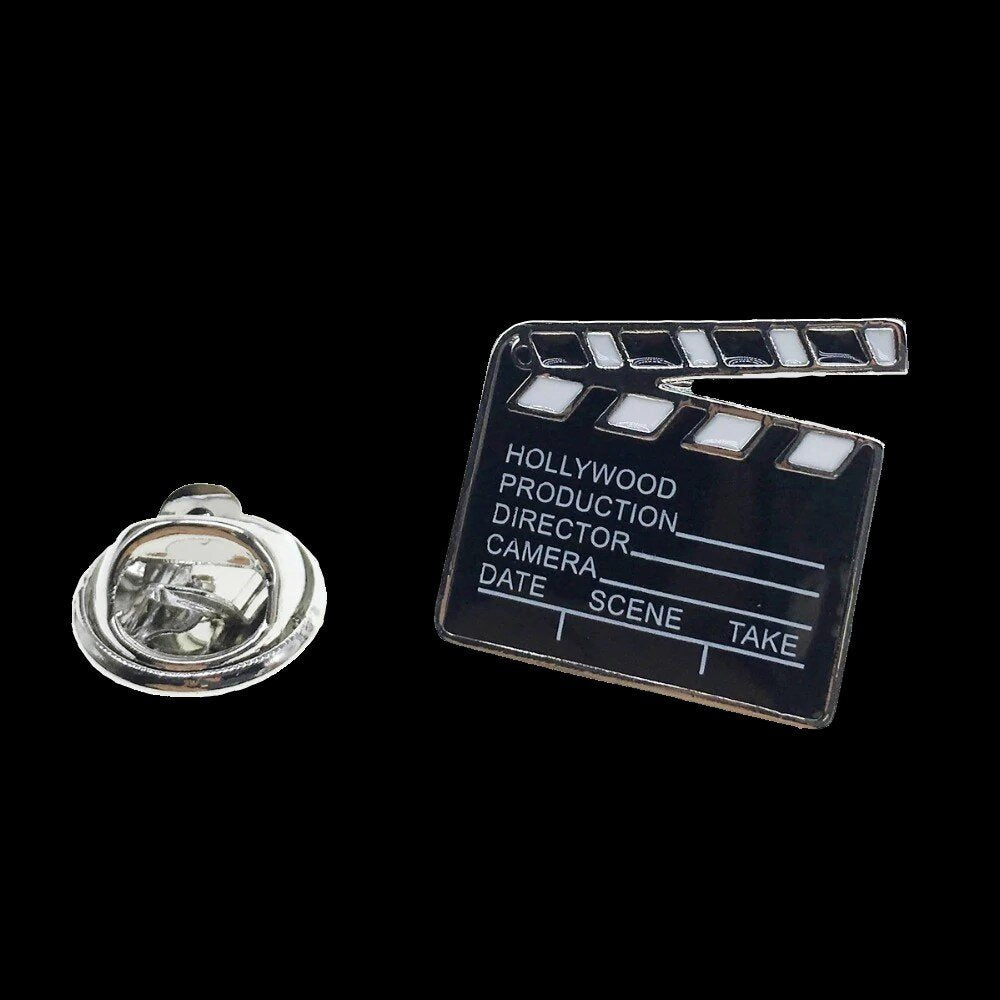 A Director's Clapboard Shaped Lapel Pin