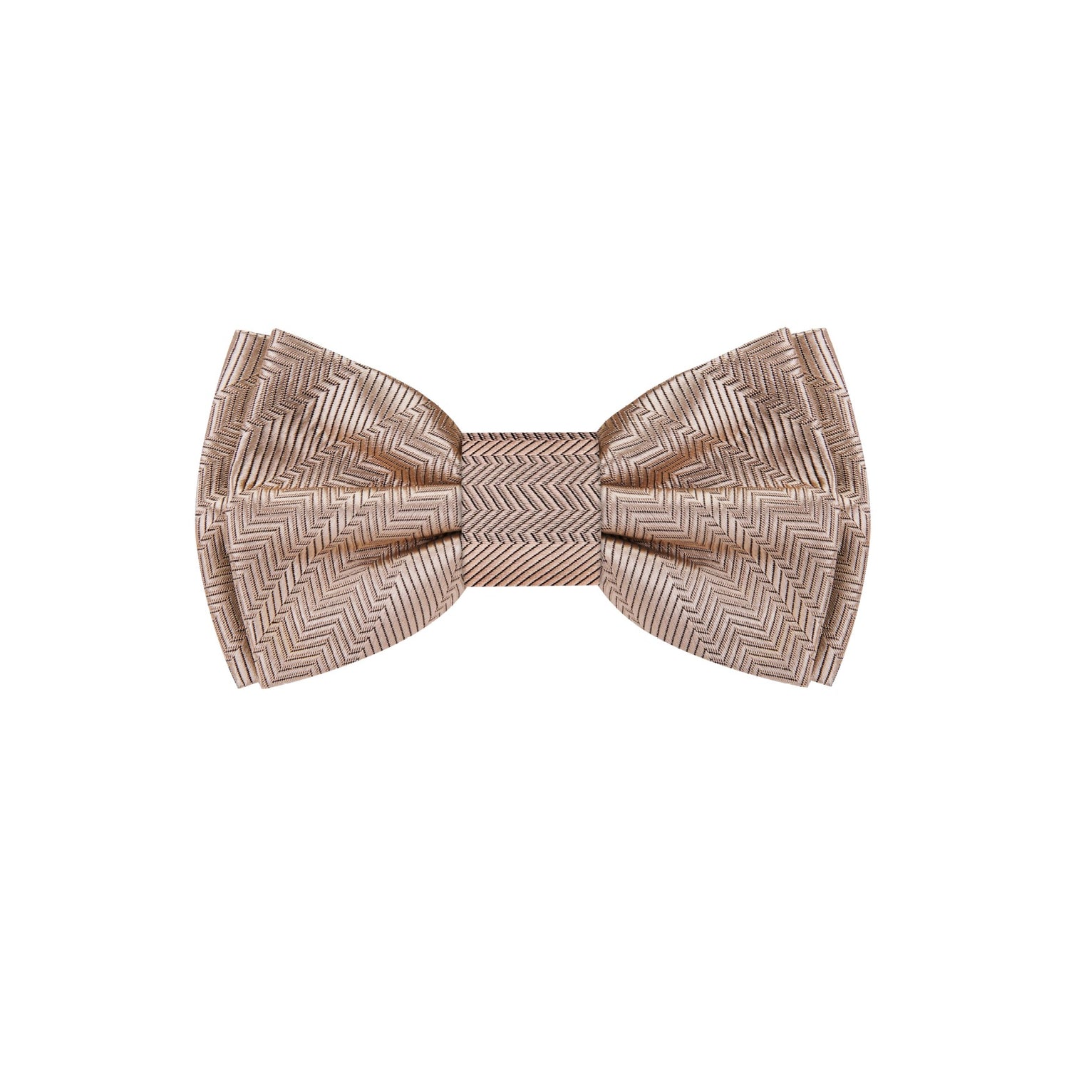 A Wheat Solid Pattern Self Tie Bow Tie 