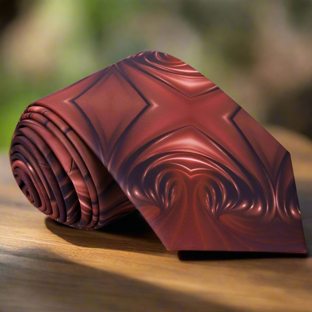 Smooth Chocolate Swirl Tie