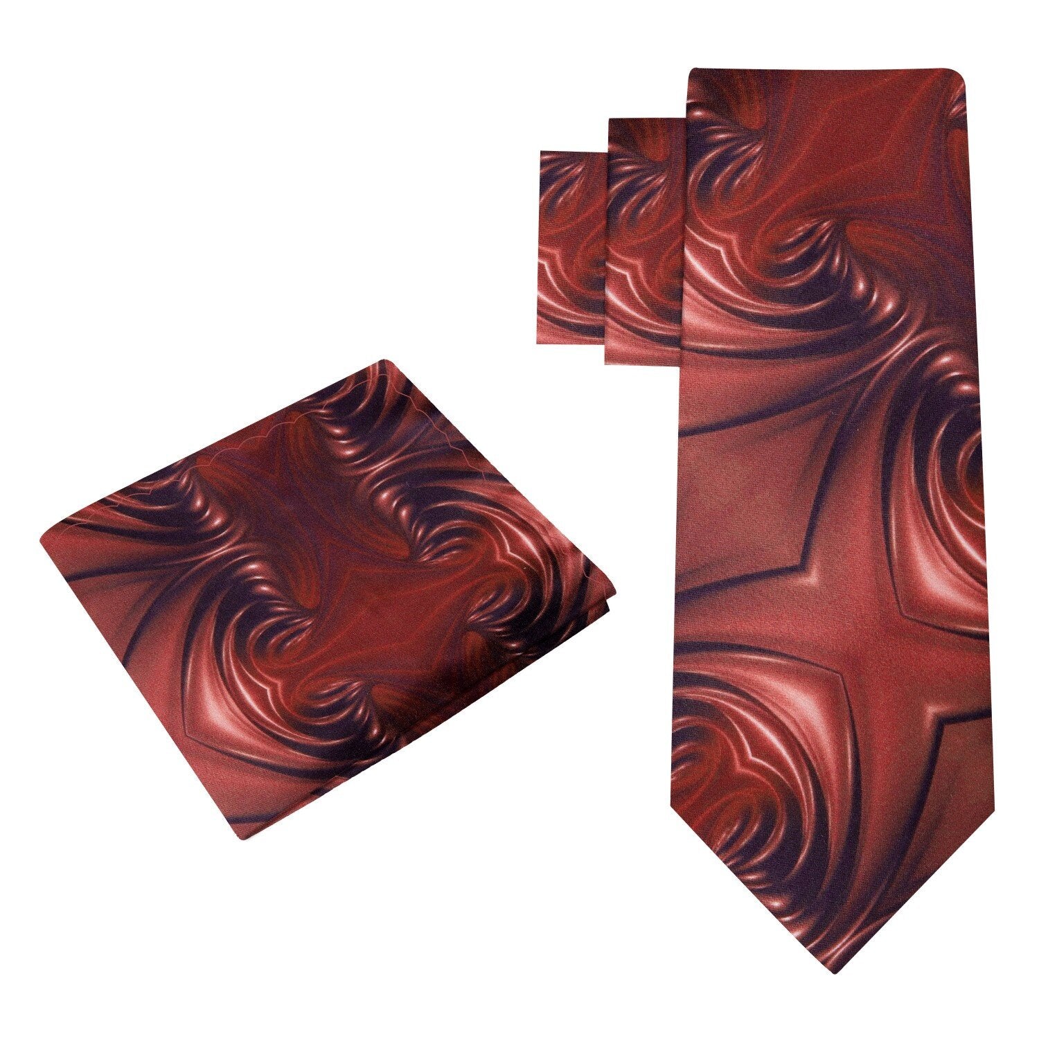 Alt View: Silky Smooth Chocolate Swirl Tie