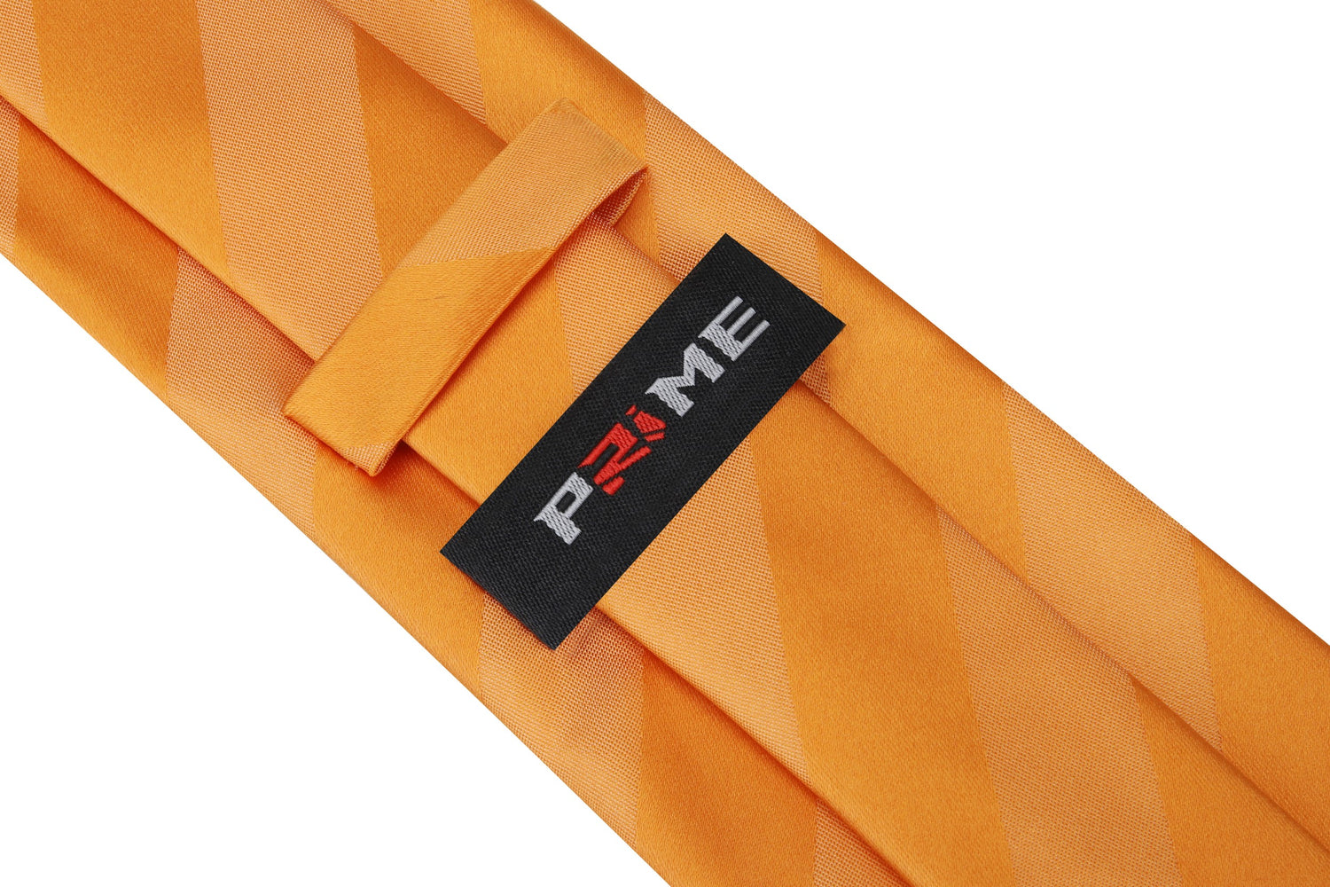 Rich Orange Block Stripe Tie Keep