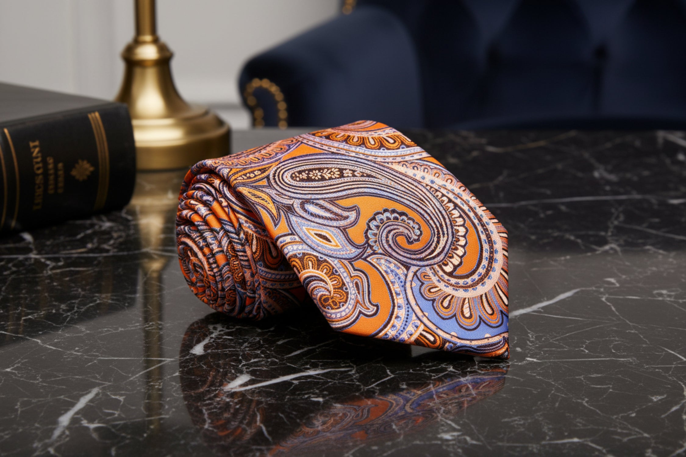 Intricate Paisley Necktie | Multi-Color Paisley Tie Collection