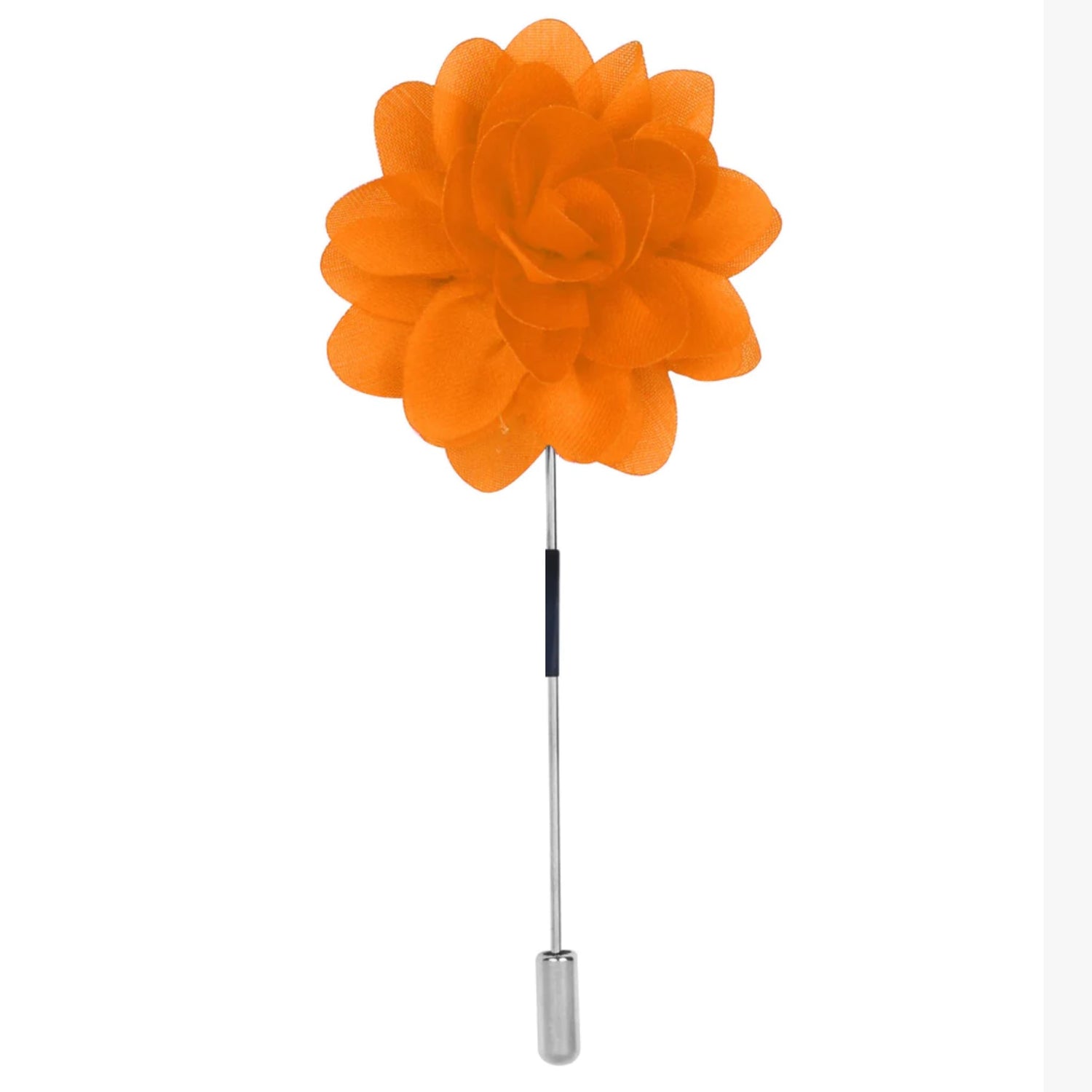 Main View: An Orange Color Star Flower Shaped Lapel Pin||Orange
