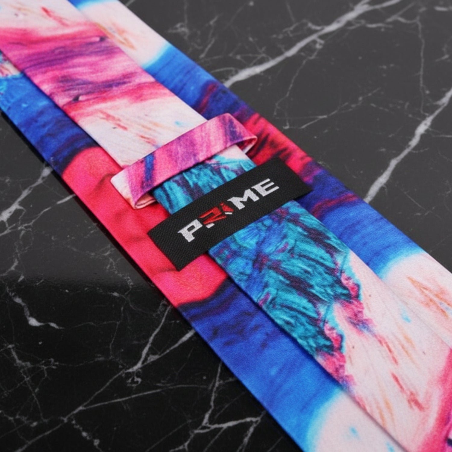Pink Blue Abstract Tie LOGO