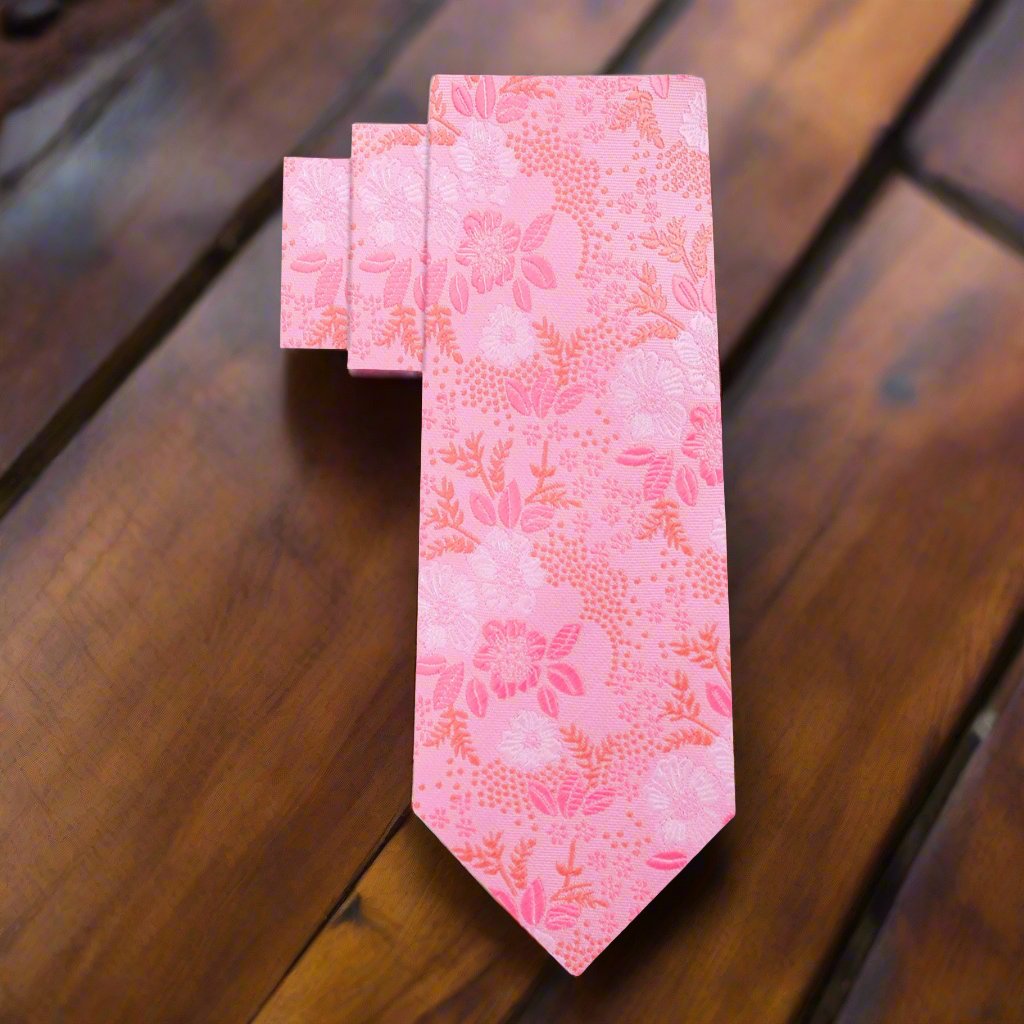 View 4: Pink Floral Tie