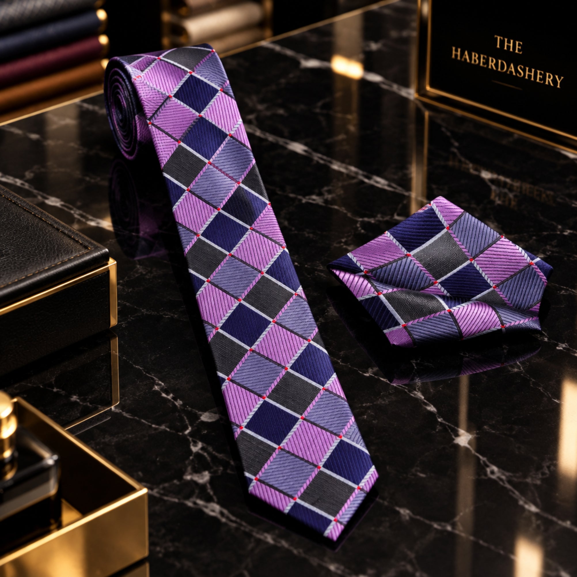 Fun Patterned Ties Crisp Cool Geometric Tie and Pocket Square