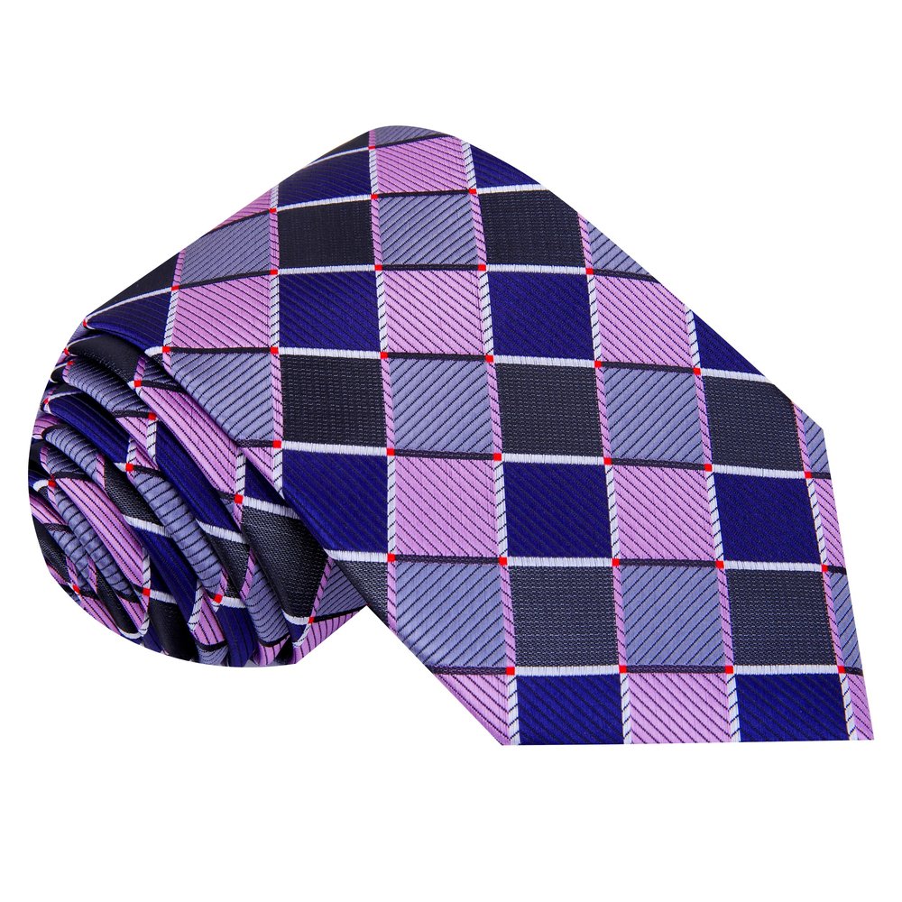 Pink Geometric Tie||Pink