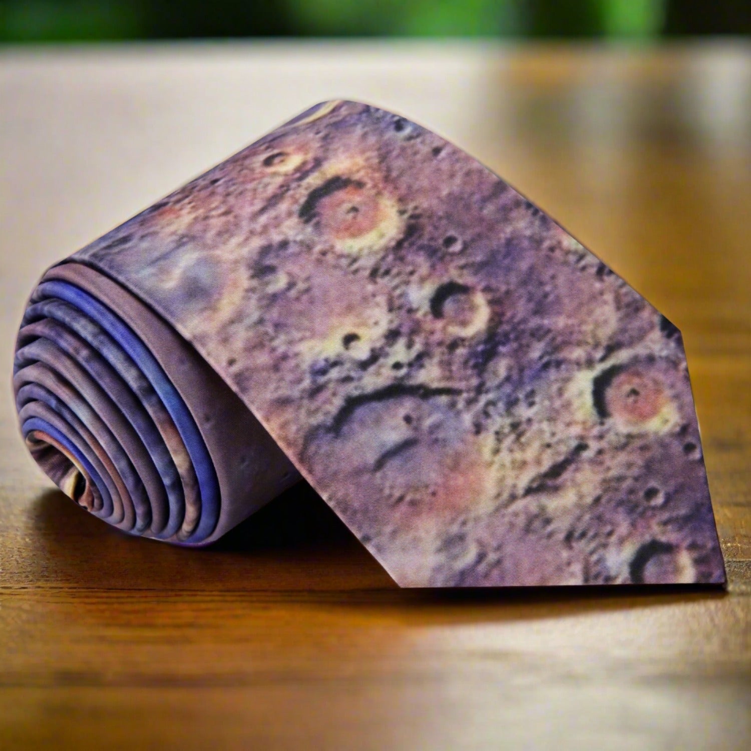 Blue, Orange Mars Crater Tie 