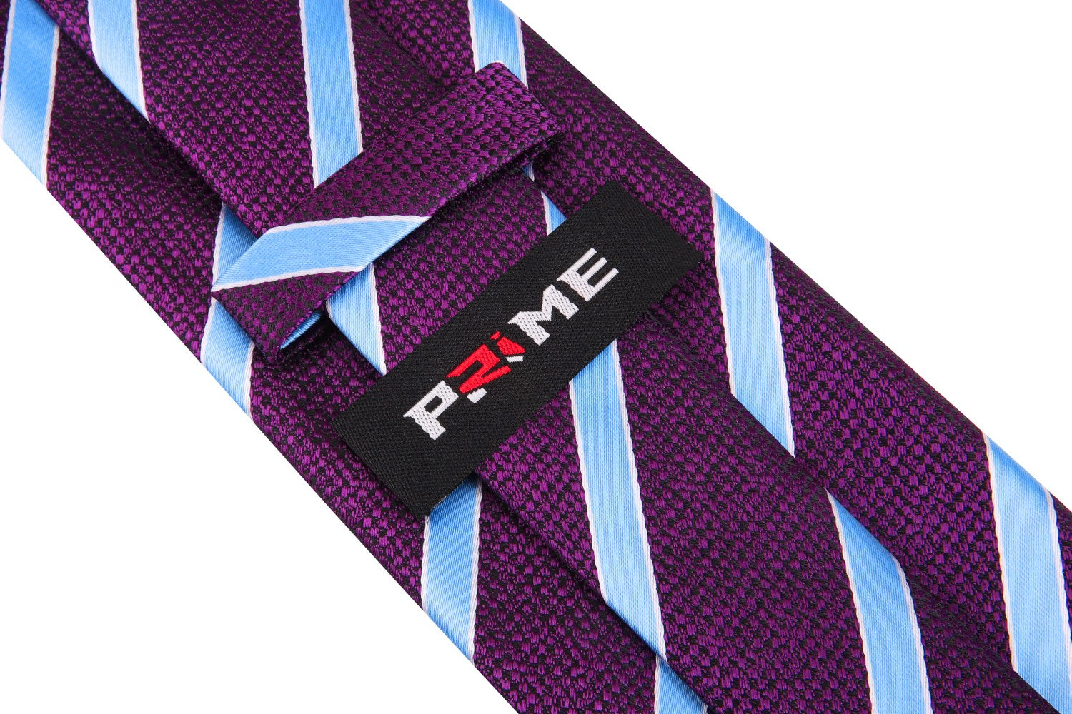 Purple, Light Blue Stripe Tie Keep