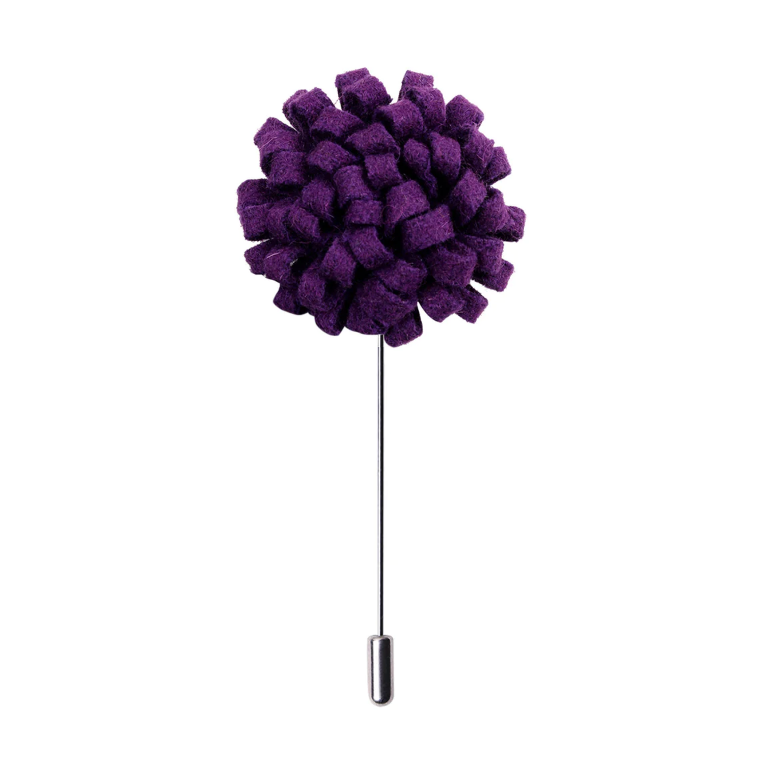 Main View: A Light Purple Knit Burst Lapel Pin||Purple