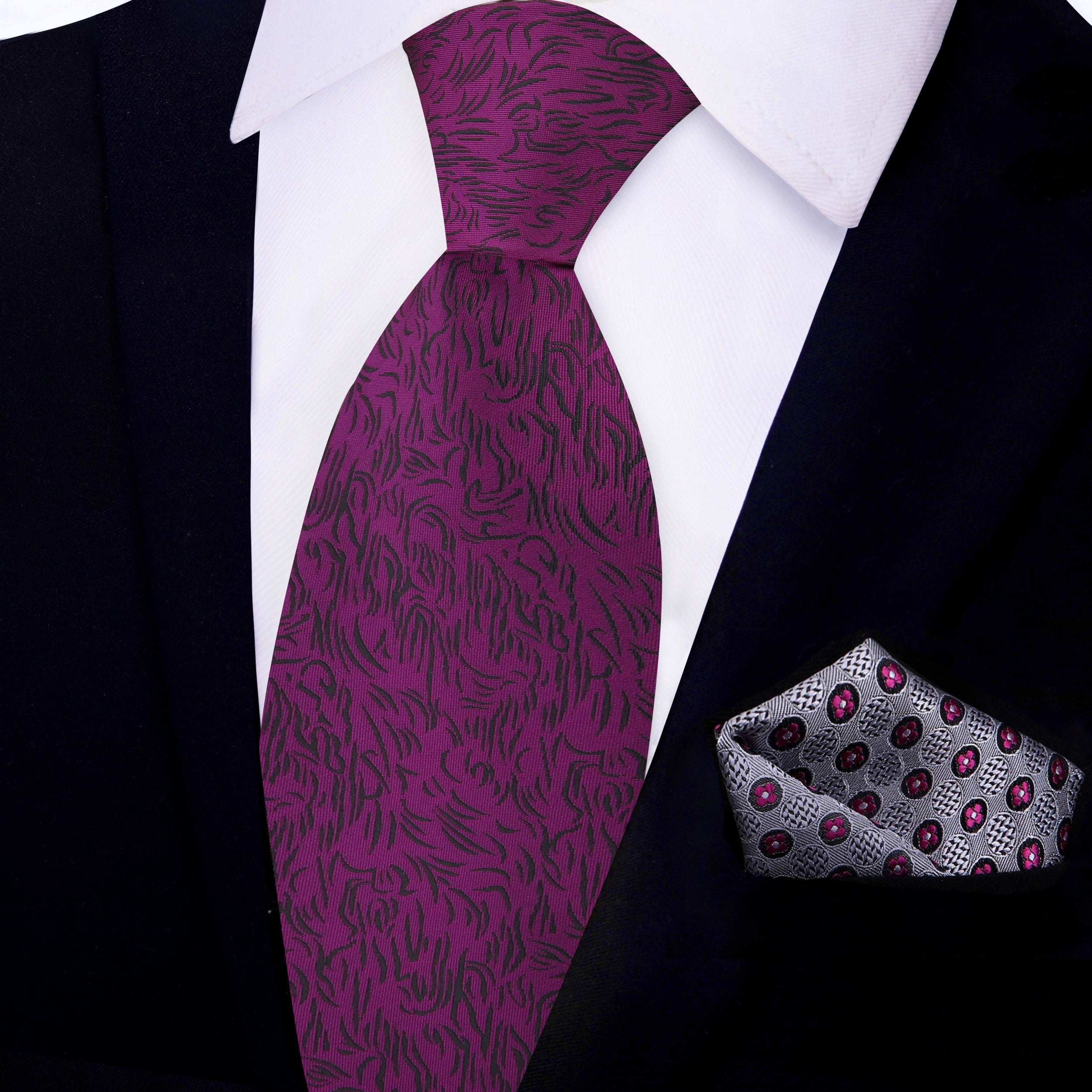 Eternal Purple Abstract Necktie