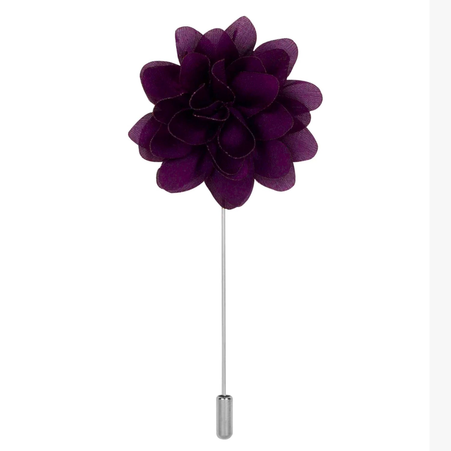 Main View: A Purple Color Star Flower Shaped Lapel Pin||Purple