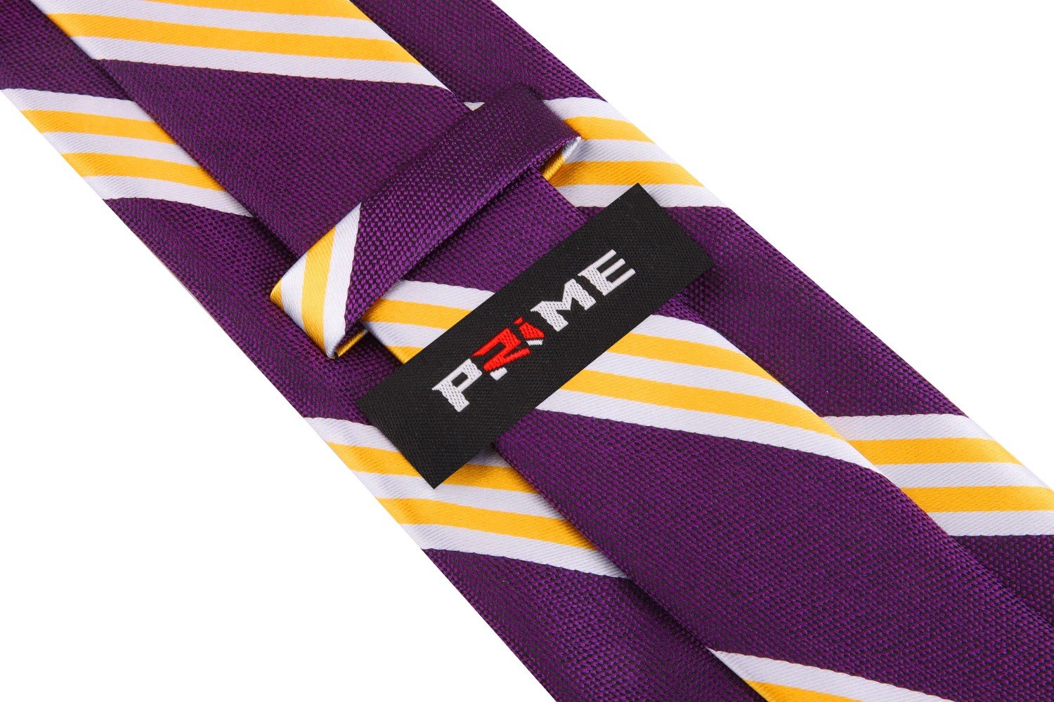 Purple, Yellow Gold Stripe Tie Keep