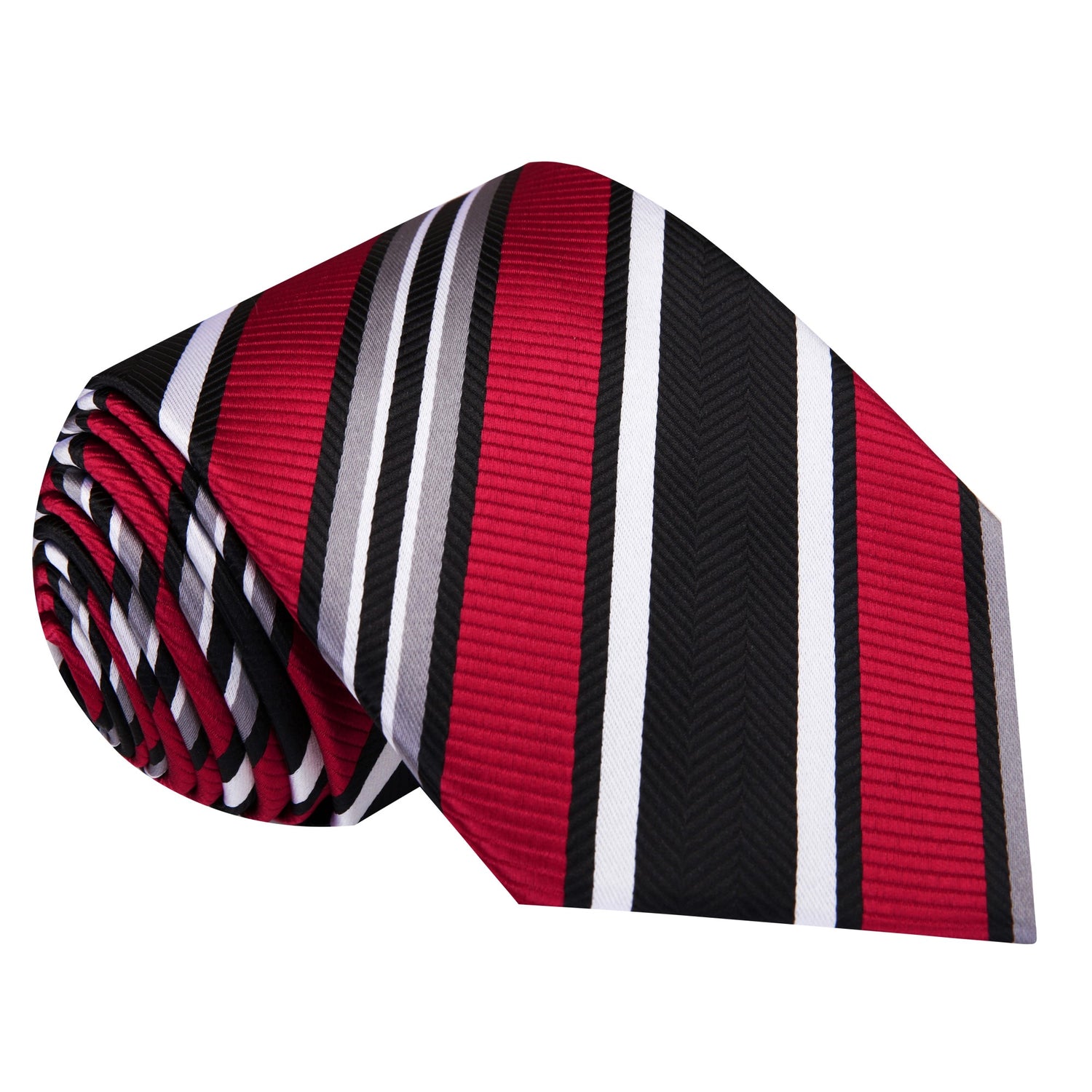 Red, Black Stripe Tie